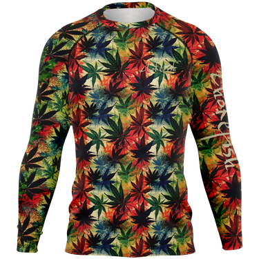 Chokefish™ Long Sleeve Rashguard Cannabis Men's Shirt-010-Special Edition